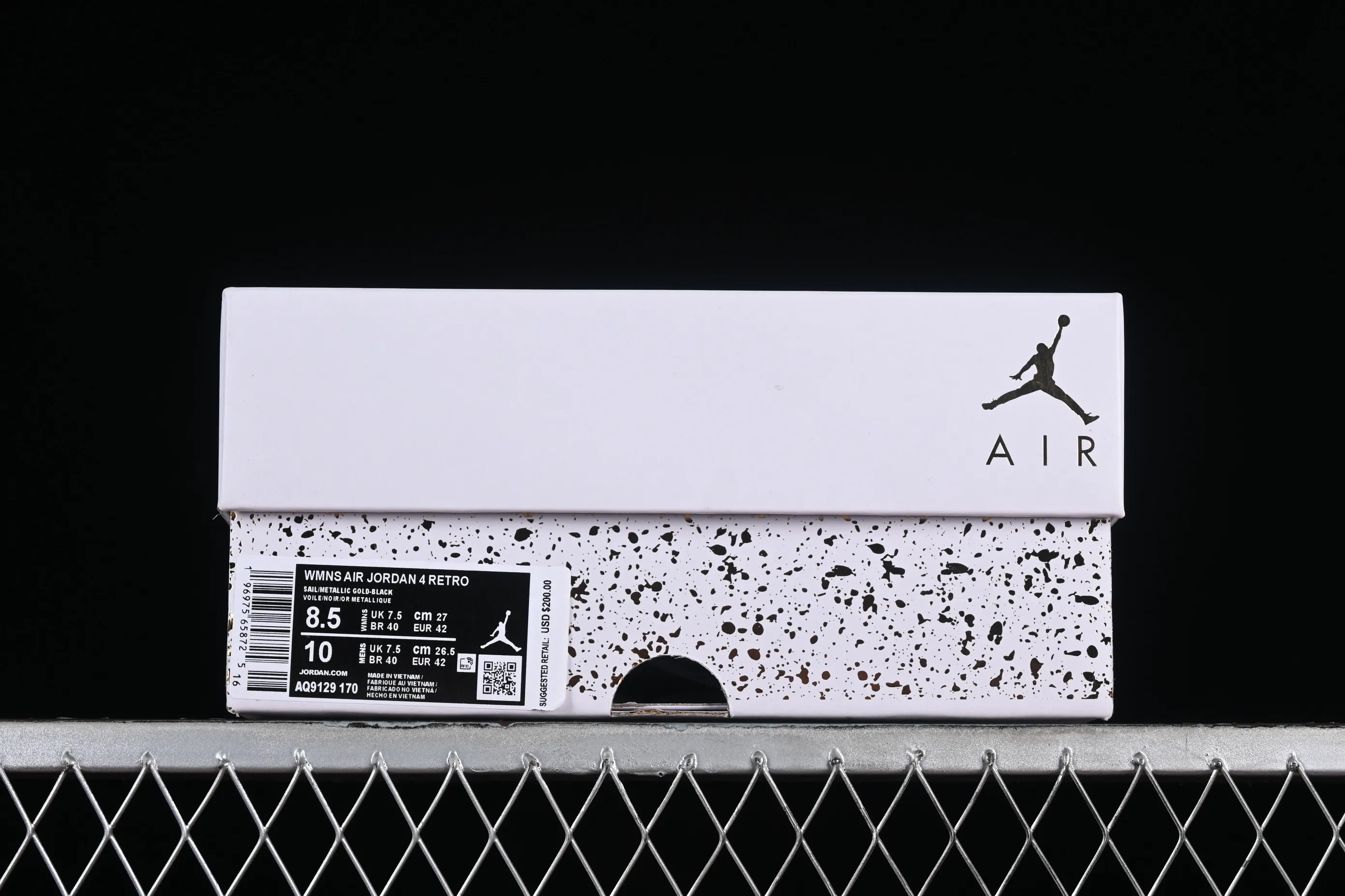 All categories Air Jordan Jordan series basketball shoes Air Jordan 4 Air Jordan 4 Retro "Metallic Gold" AJ4 Joe 4 meters white gold AQ9129-170